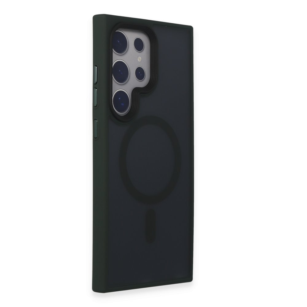  Samsung Galaxy S24 Ultra Kılıf Trex Magneticsafe Kapak - Koyu Yeşil