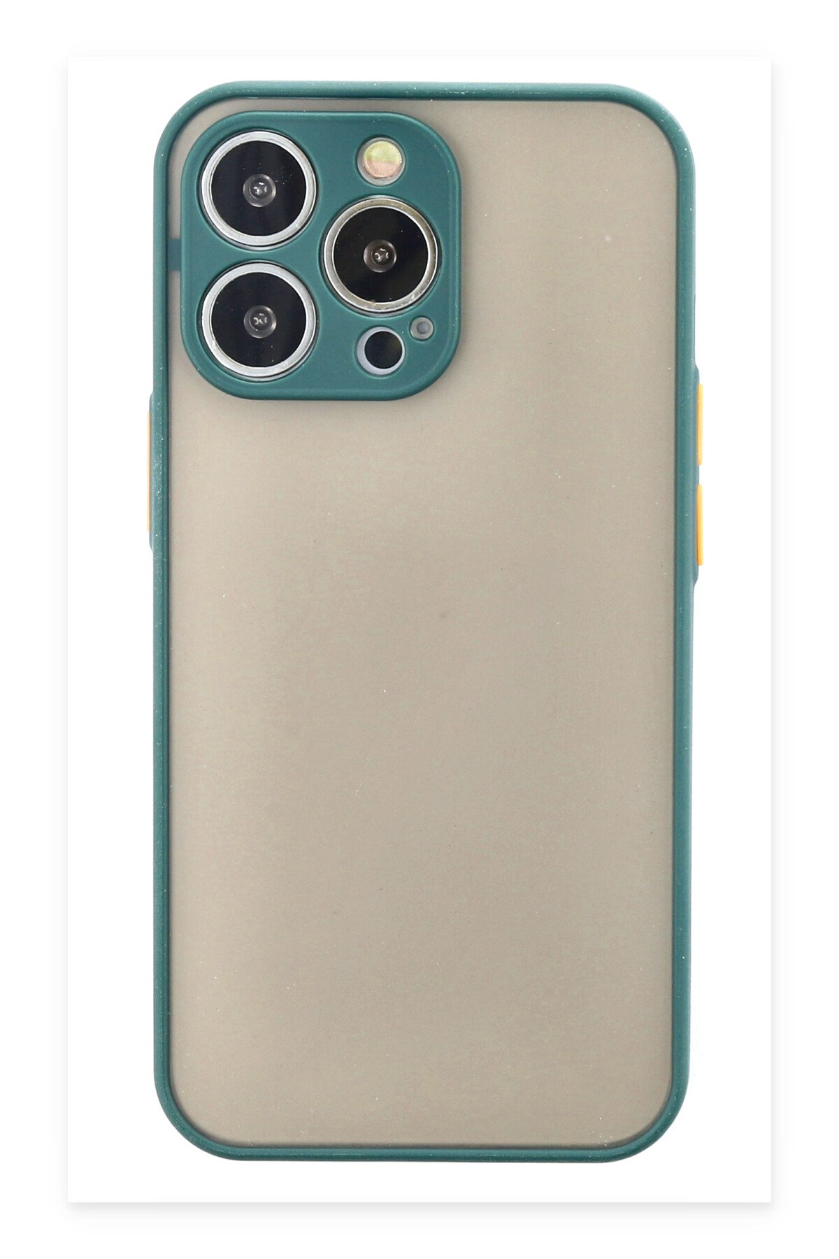  iPhone 15 Pro Max Kılıf Montreal Silikon Kapak - Yeşil