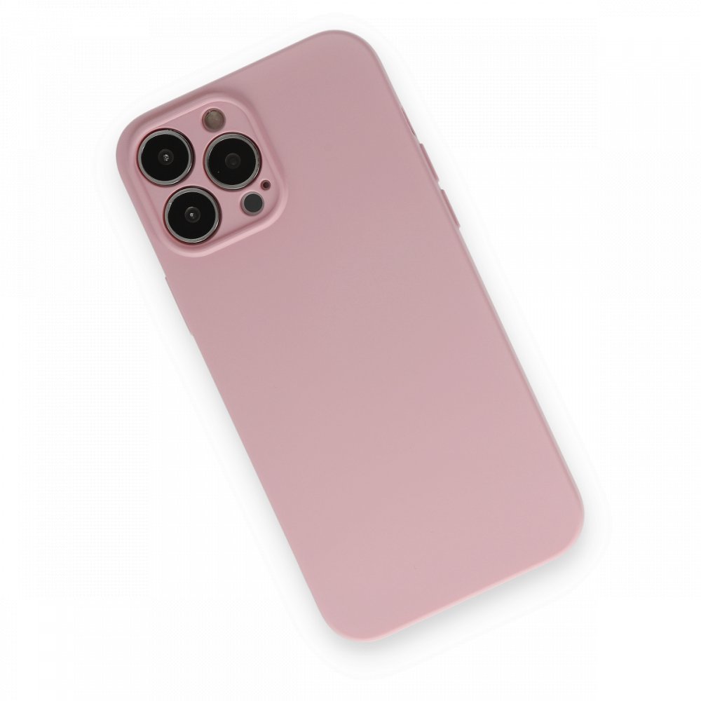  iPhone 13 Pro Kılıf Nano içi Kadife Silikon - Pembe