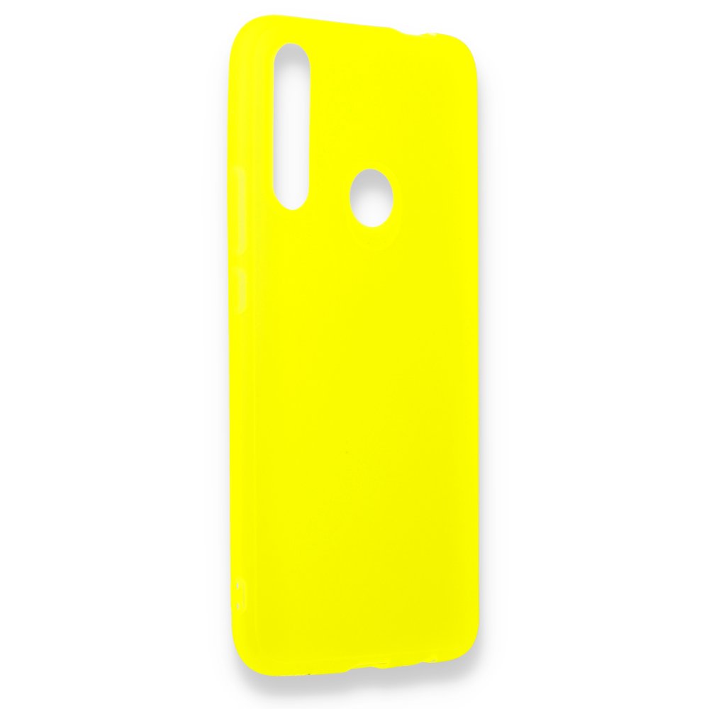  Huawei Y9 Prime 2019 Kılıf Hopi Silikon - Sarı