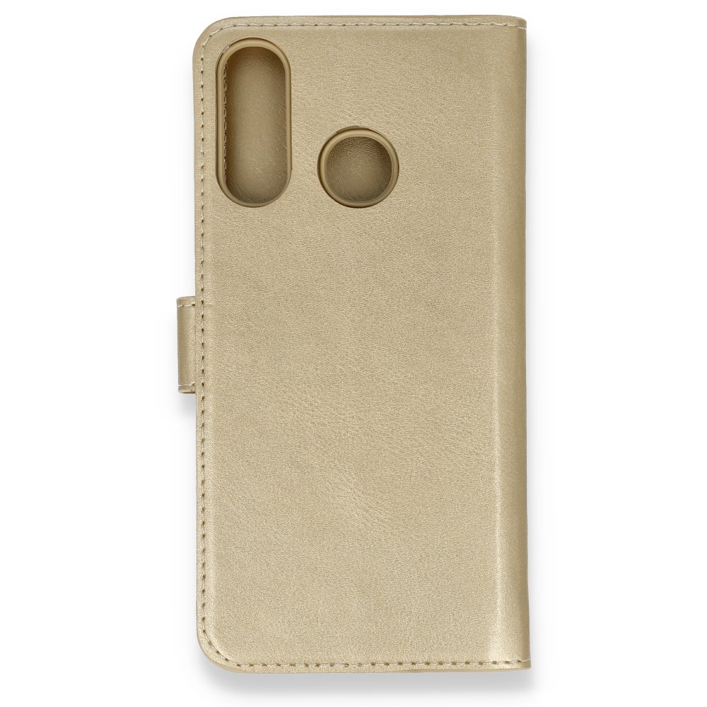 Huawei P30 Lite Kılıf Trend S Plus Kapaklı Kılıf - Gold Huawei P30 Lite Kılıf Trend S Plus Kapaklı Kılıf - Gold