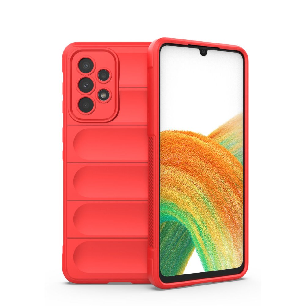  Samsung Galaxy A33 5G Kılıf Optimum Silikon - Kırmızı