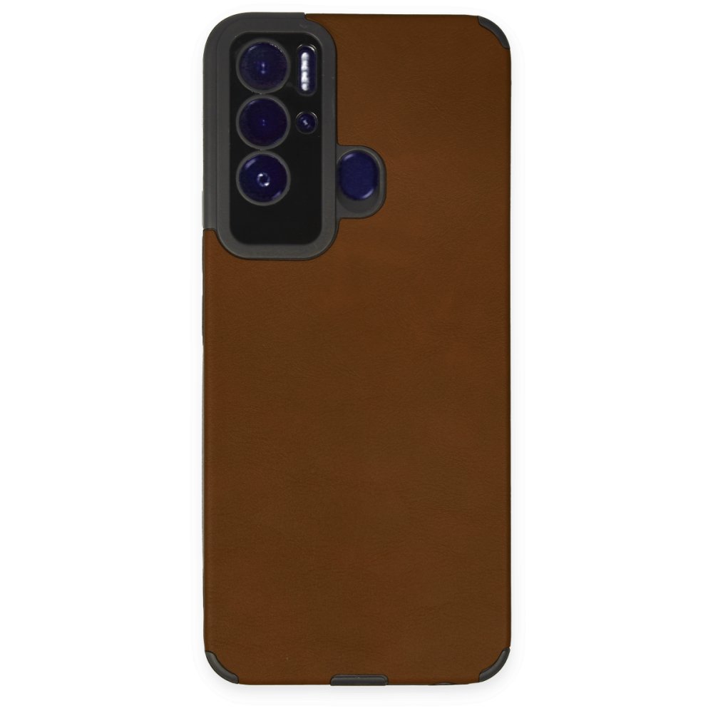  Tecno Pova Neo Kılıf Loop Deri Silikon - Kahverengi