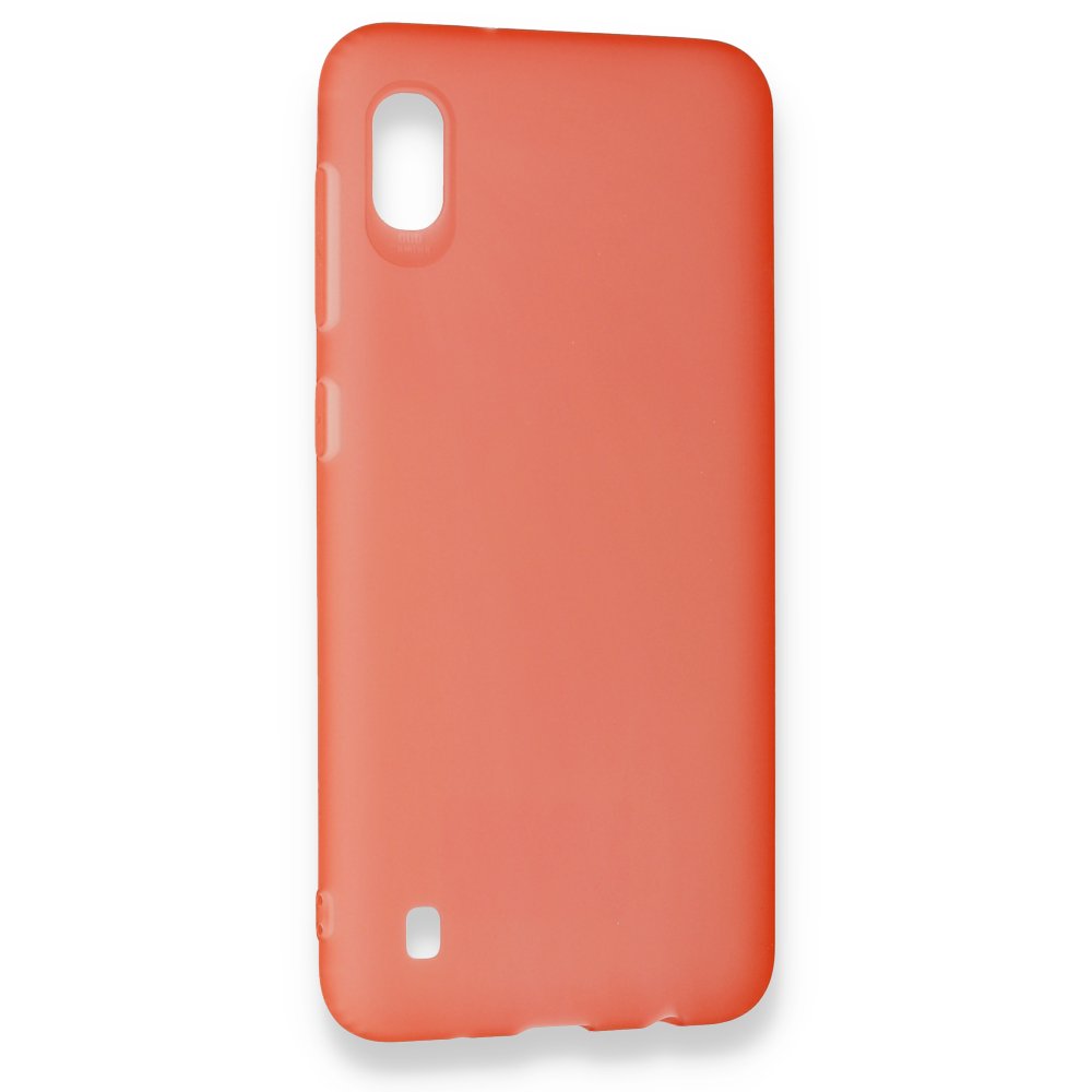  Samsung Galaxy A10 Kılıf Hopi Silikon - Kırmızı