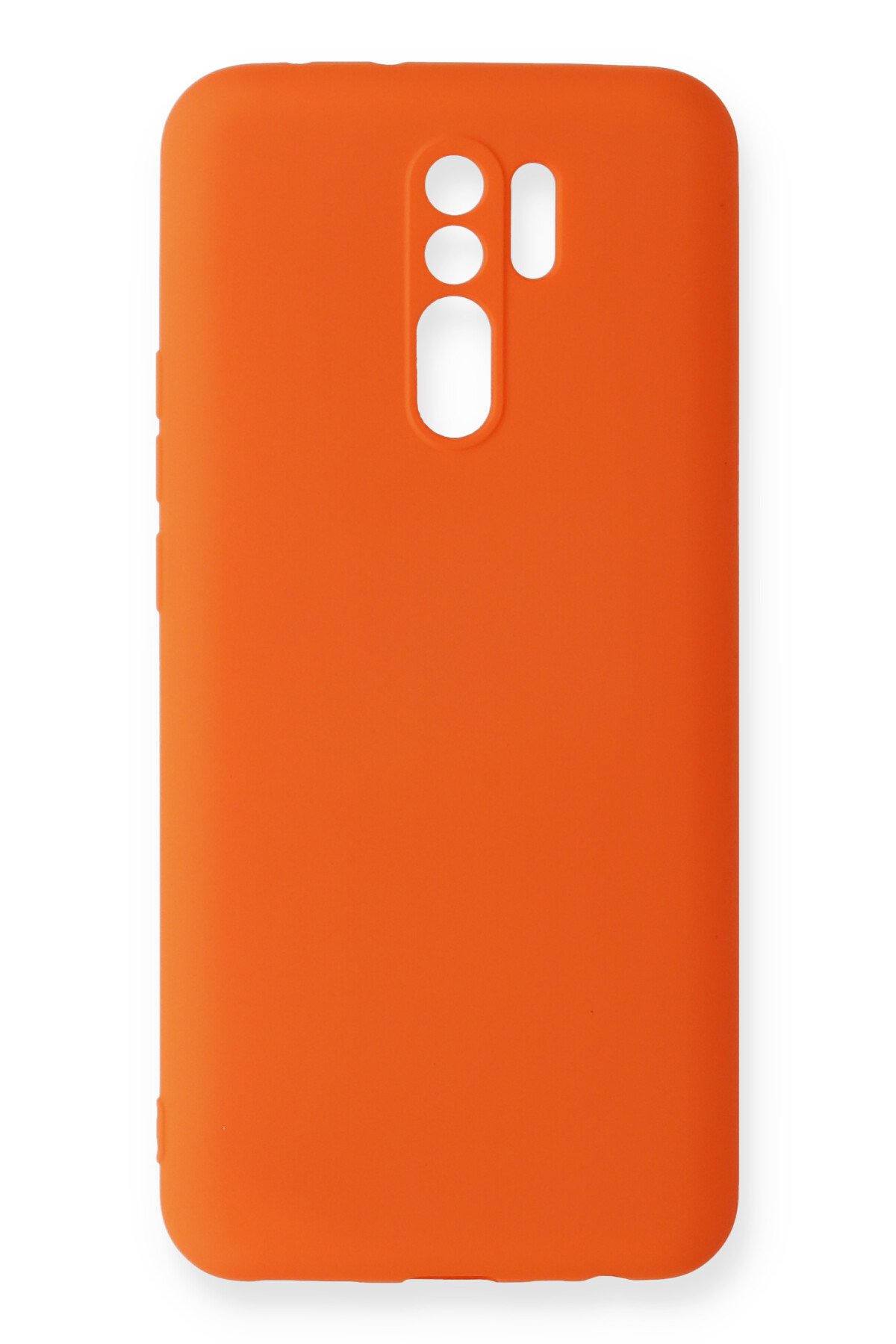 Redmi 9 Kılıf Nano içi Kadife Silikon - Turuncu Redmi 9 Kılıf Nano içi Kadife Silikon - Turuncu