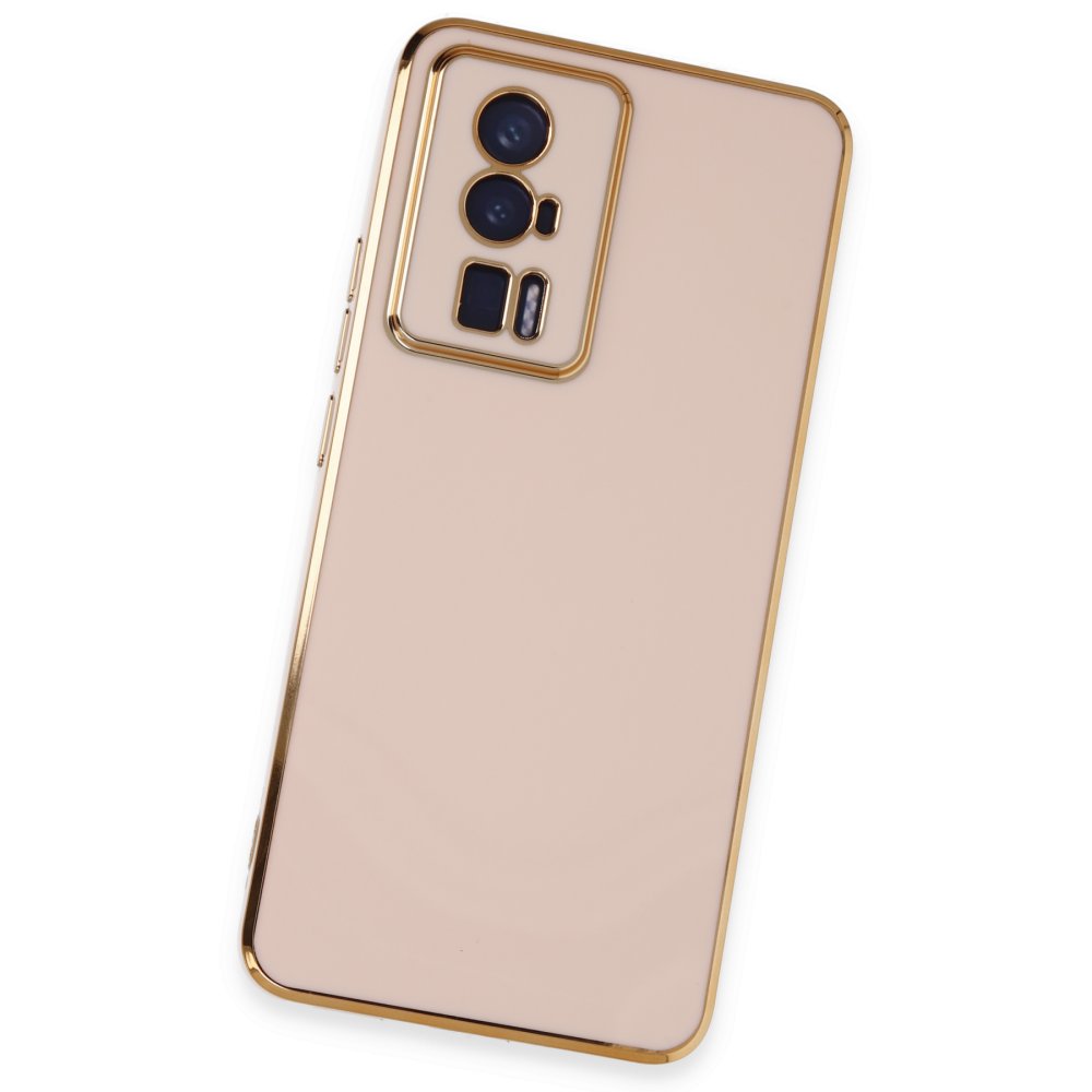 Xiaomi Poco F5 Pro Kılıf Volet Silikon - Pembe  Xiaomi Poco F5 Pro Kılıf Volet Silikon - Pembe