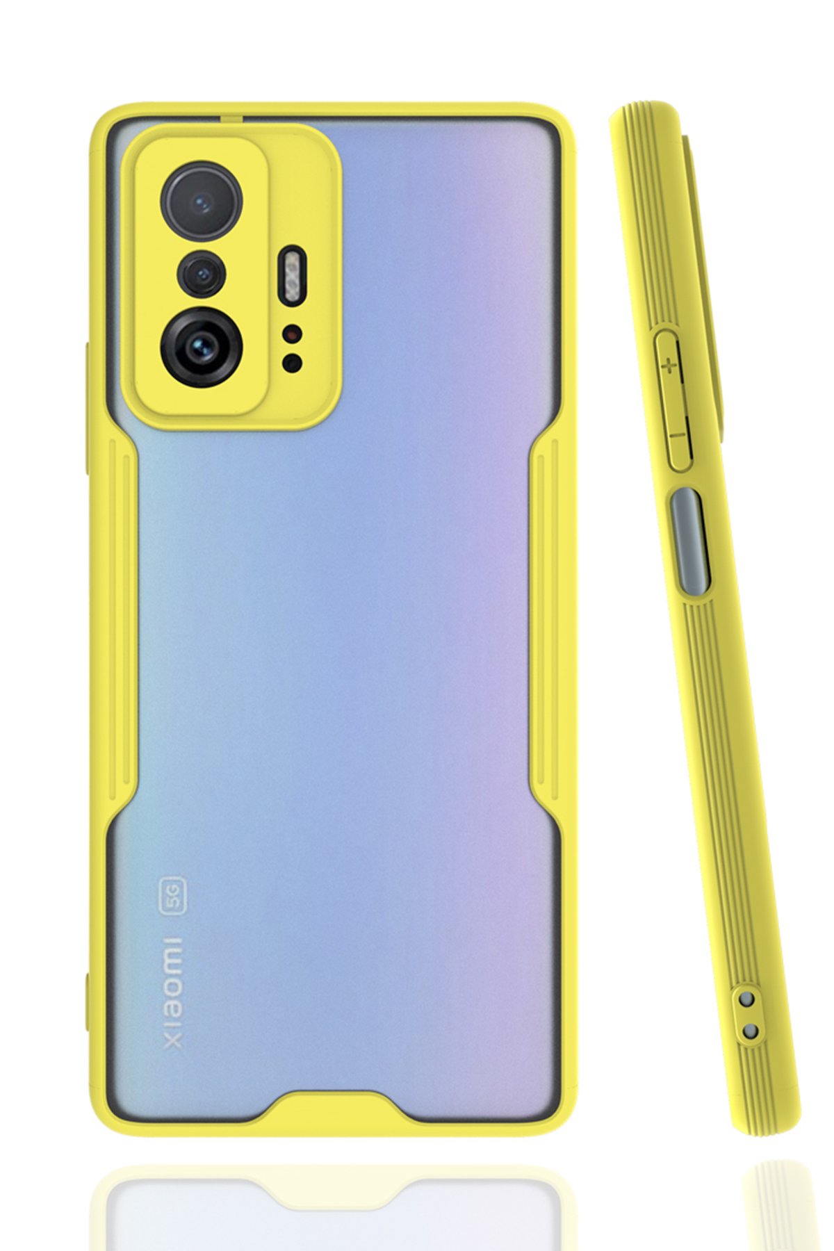  Xiaomi Mi 11T Kılıf Platin Silikon - Sarı