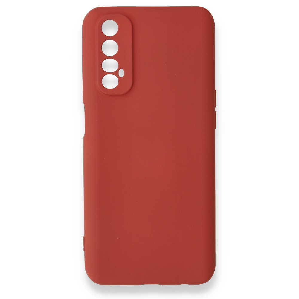 Realme 7 Kılıf Nano içi Kadife Silikon - Kiremit Realme 7 Kılıf Nano içi Kadife Silikon - Kiremit