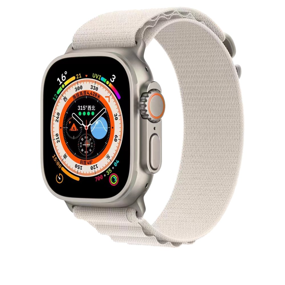  Apple Watch 45mm Mountain Kordon - Beyaz