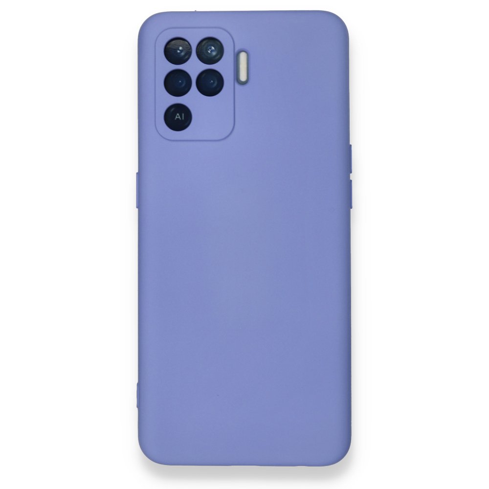  Oppo Reno 5 Lite Kılıf Nano içi Kadife Silikon - Lila