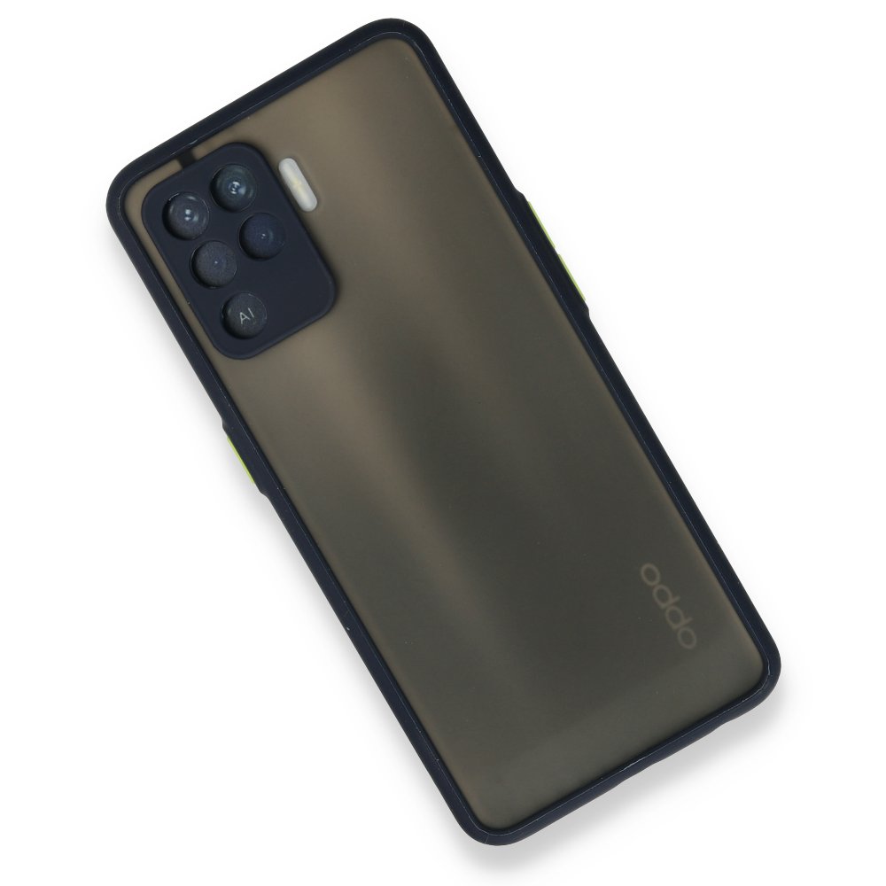  Oppo Reno 5 Lite Kılıf Montreal Silikon Kapak - Lacivert