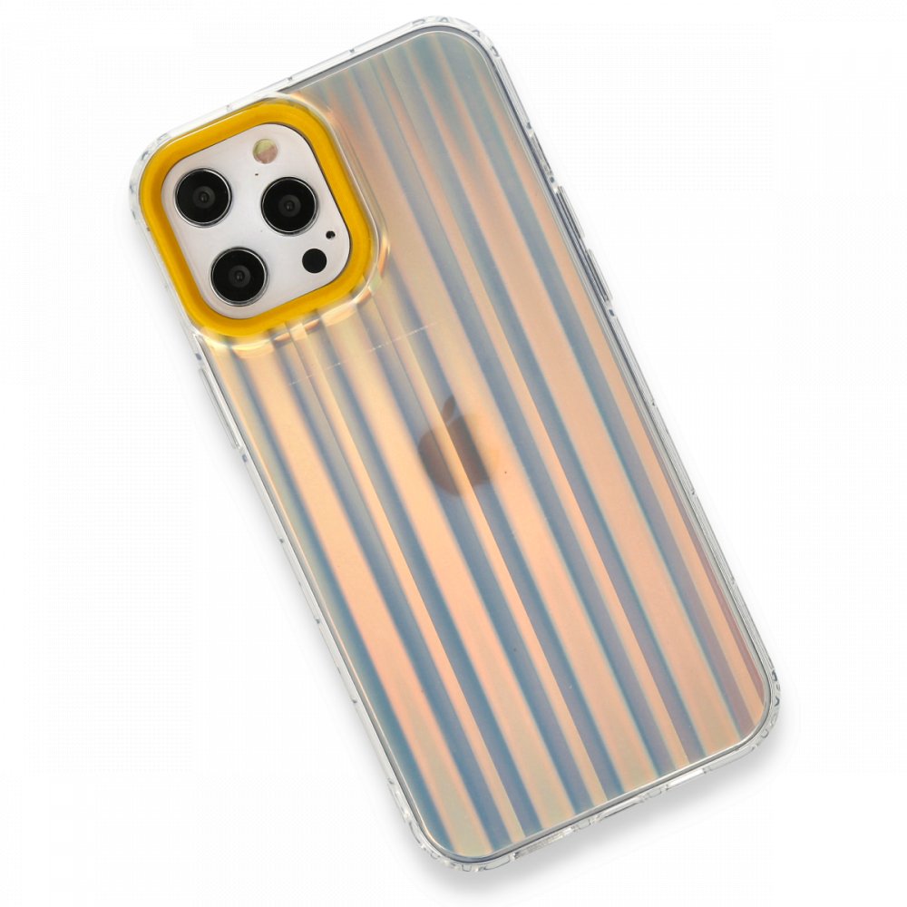  iPhone 12 Pro Kılıf Valensiya Silikon - Çizgi