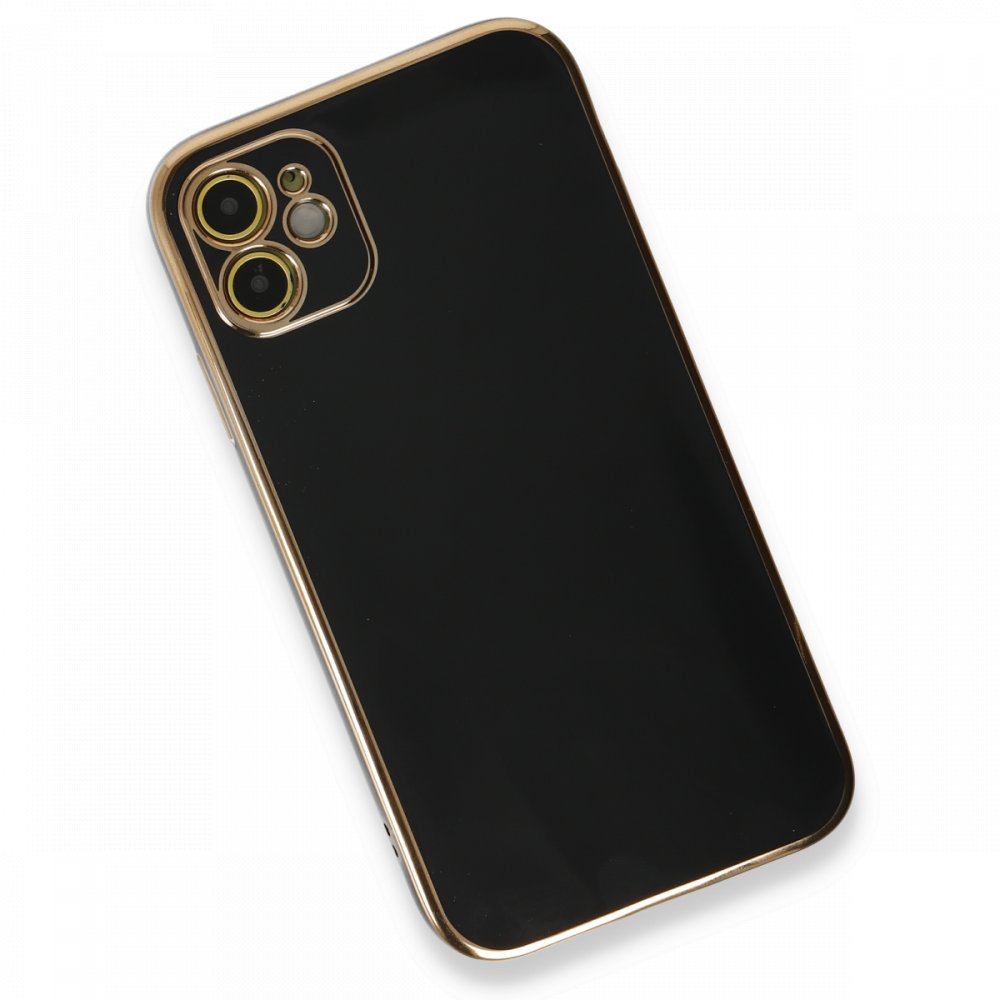  iPhone 11 Kılıf Volet Silikon - Siyah