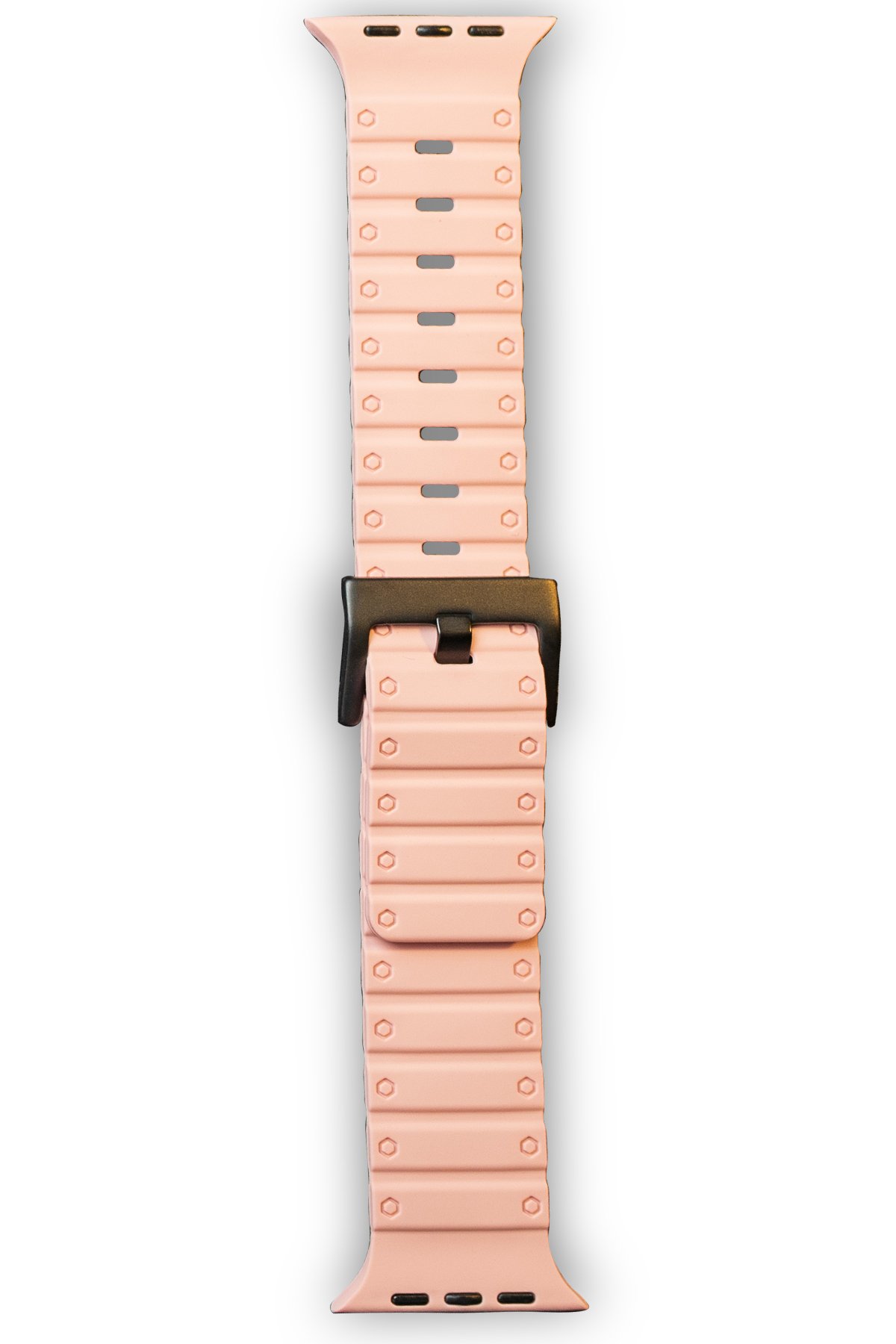  Apple Watch 45mm Magnus Mıknatıslı Silikon Kordon - Yavruağzı