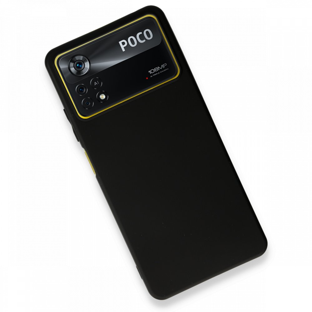  Xiaomi Poco X4 Pro 5G Kılıf First Silikon - Siyah