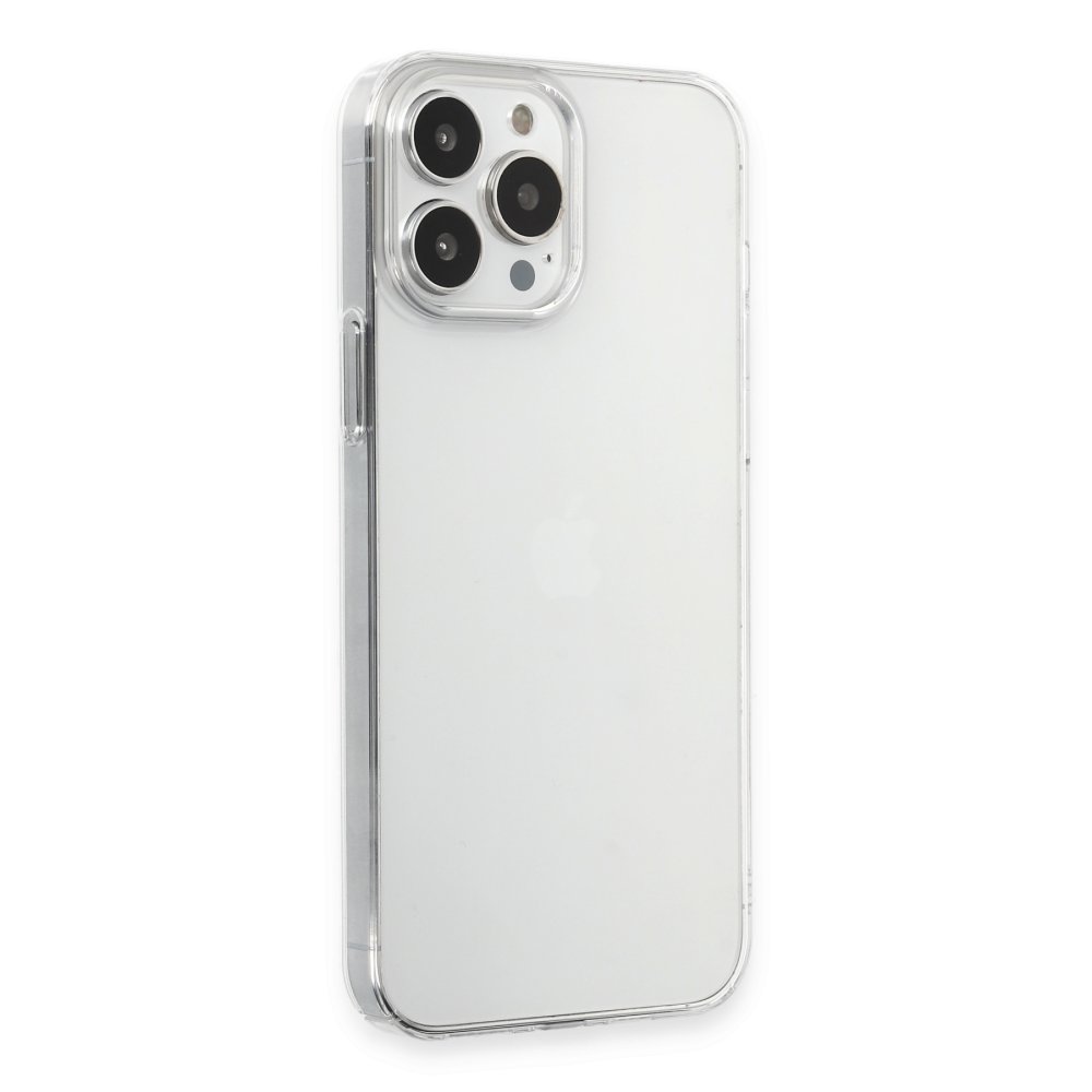  iPhone 15 Pro Kılıf Pc Sert Şeffaf Kapak - Şeffaf