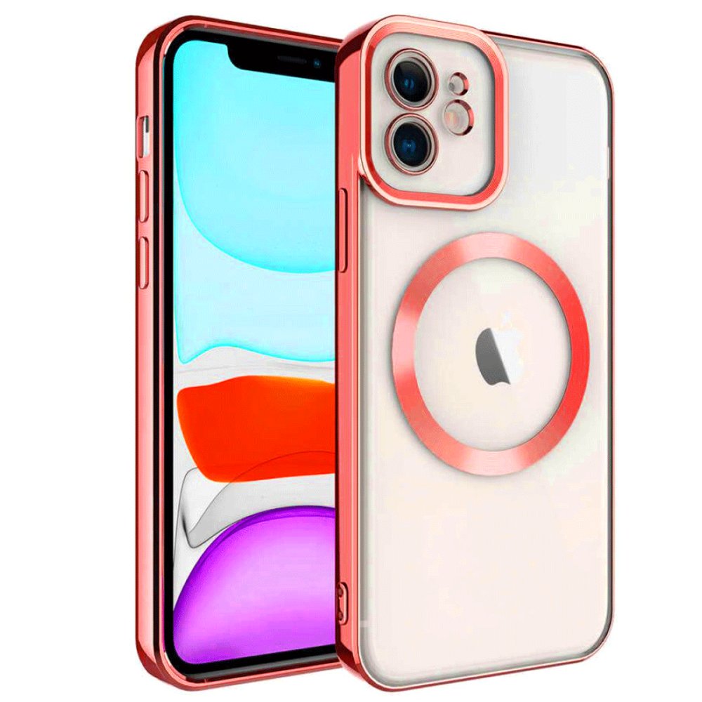  iPhone 12 Kılıf Kross Magneticsafe Kapak - Kırmızı