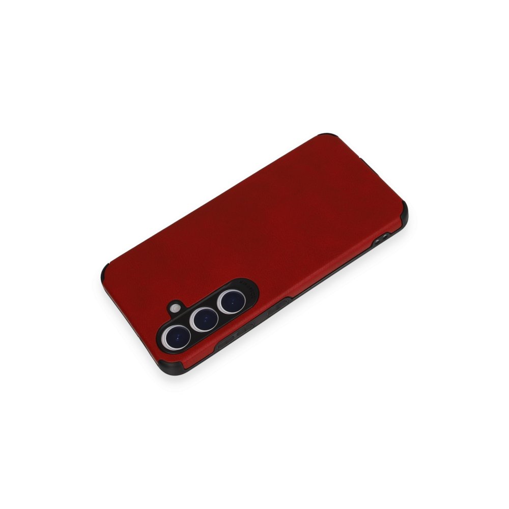 Samsung Galaxy S24 Kılıf Loop Deri Silikon - Kırmızı