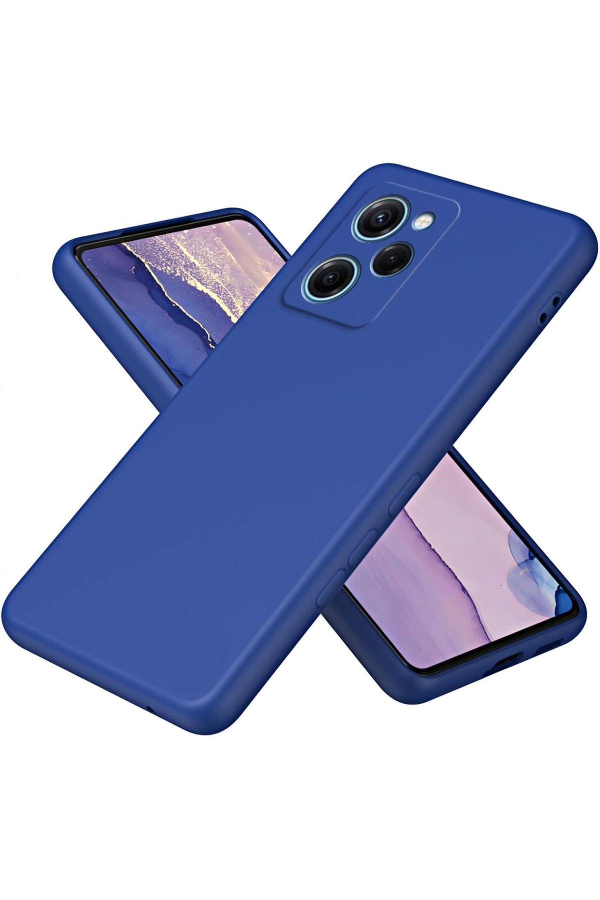Xiaomi Poco X5 Pro 5G Kılıf Nano içi Kadife Silikon - Lacivert  Xiaomi Poco X5 Pro 5G Kılıf Nano içi Kadife Silikon - Lacivert