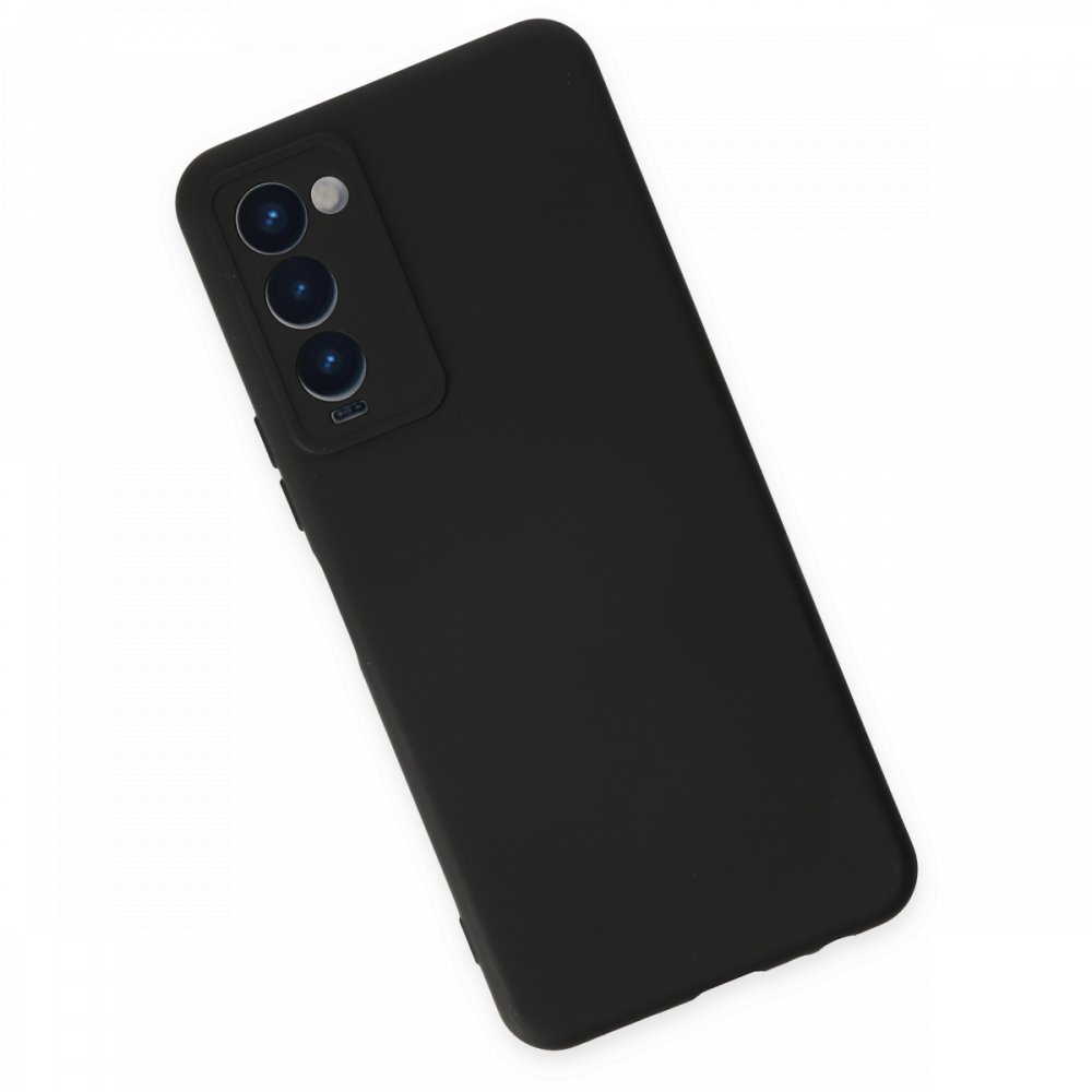 Tecno Camon 18P Kılıf Nano içi Kadife Silikon - Siyah
