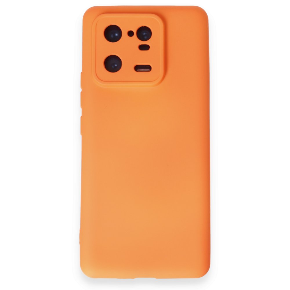  Xiaomi Mi 13 Pro Kılıf Nano içi Kadife Silikon - Turuncu