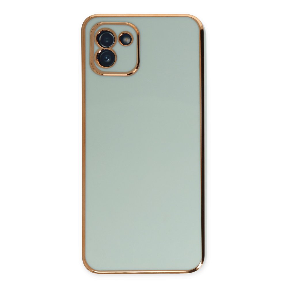  Samsung Galaxy A03 Kılıf Volet Silikon - Açık Yeşil