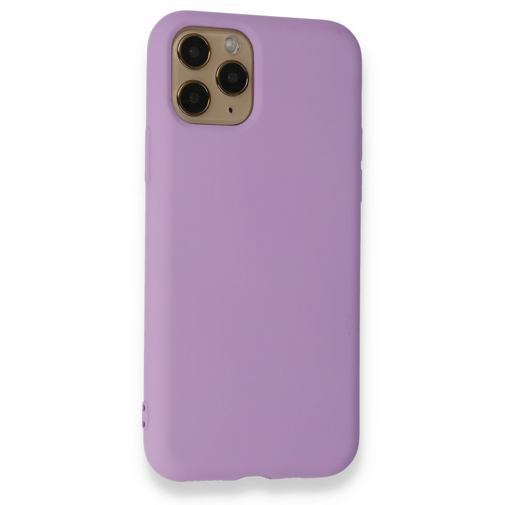  iPhone 11 Pro Kılıf Nano içi Kadife Silikon - Lila