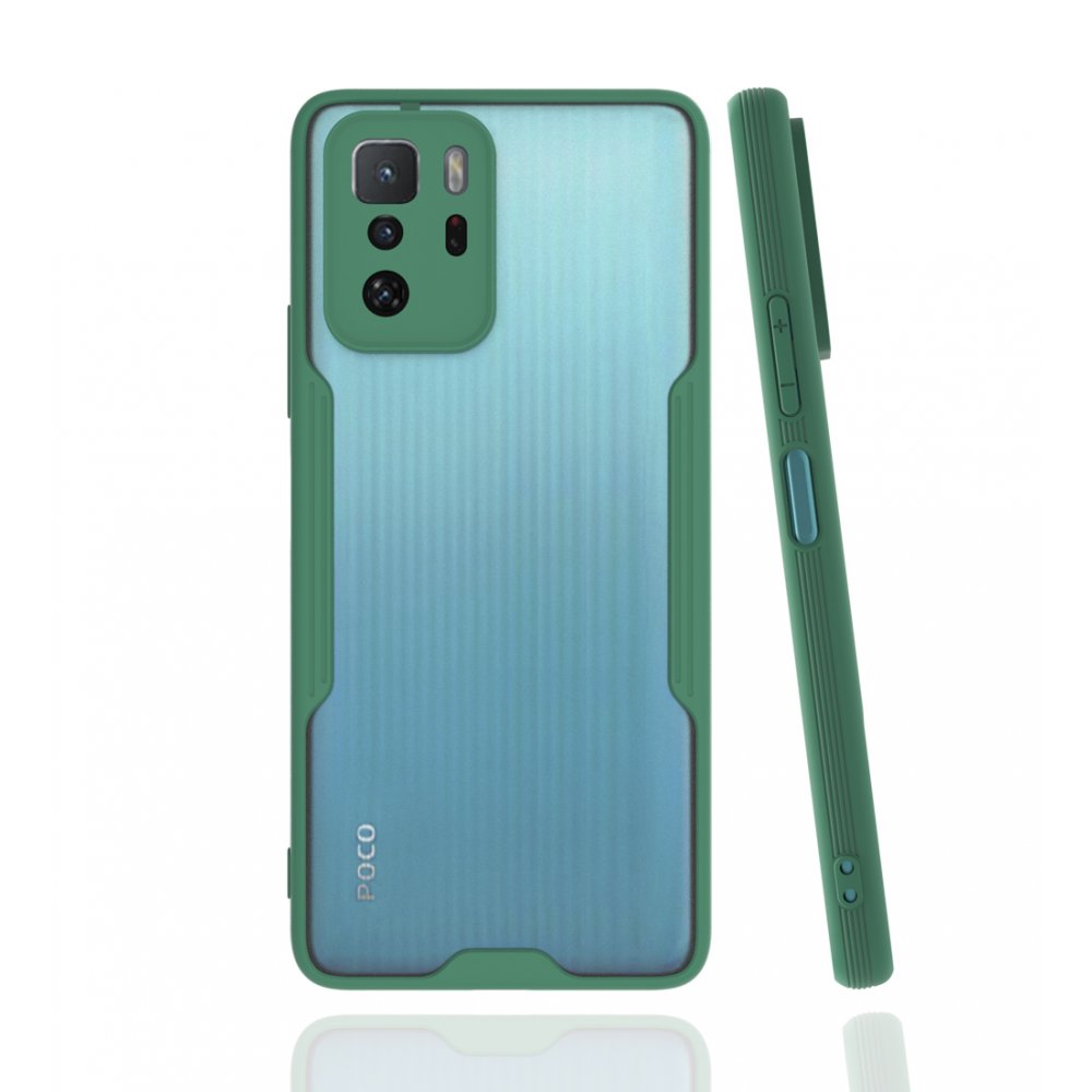  Xiaomi Poco X3 GT Kılıf Platin Silikon - Yeşil