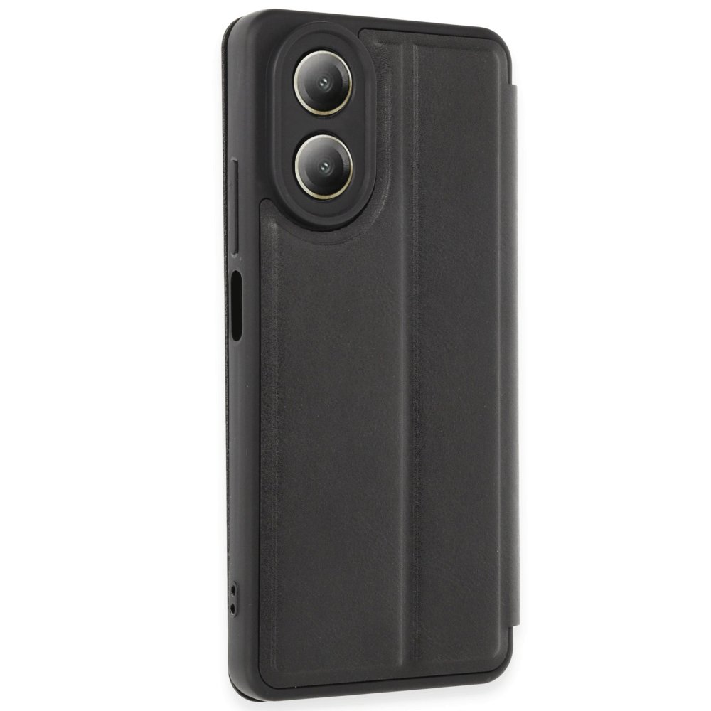  Oppo A38 Kılıf Flip Cover - Siyah