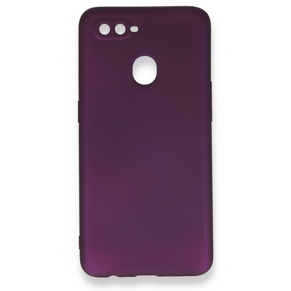  Oppo AX7 Kılıf First Silikon - Mürdüm