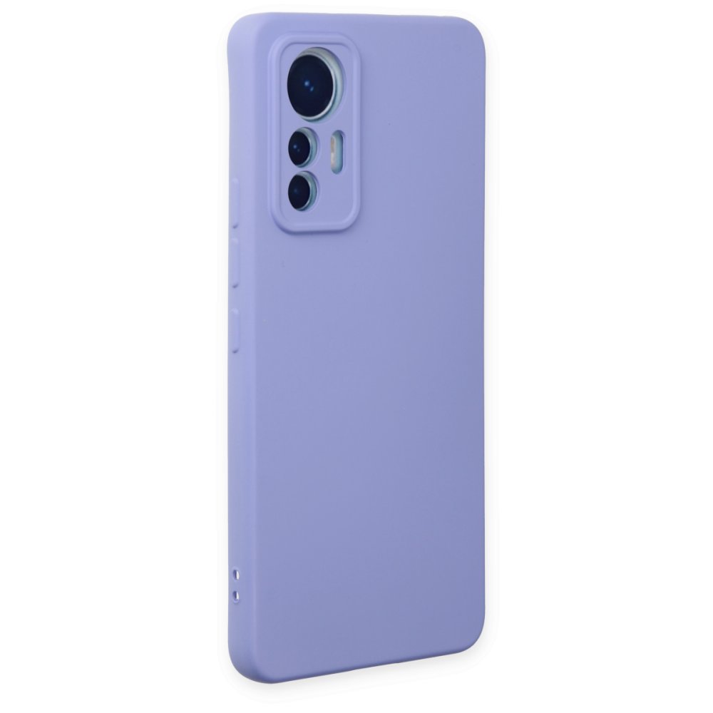 Xiaomi Mi 12 Lite Kılıf Nano içi Kadife Silikon - Lila