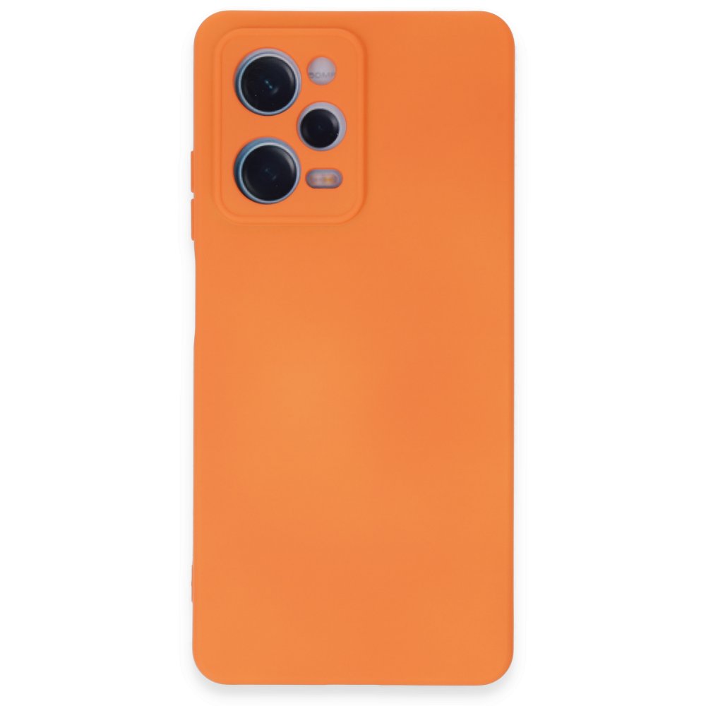 Xiaomi Poco X5 5G Kılıf Nano içi Kadife Silikon - Turuncu Xiaomi Poco X5 5G Kılıf Nano içi Kadife Silikon - Turuncu