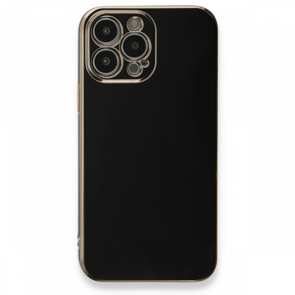  iPhone 13 Pro Kılıf Volet Silikon - Siyah
