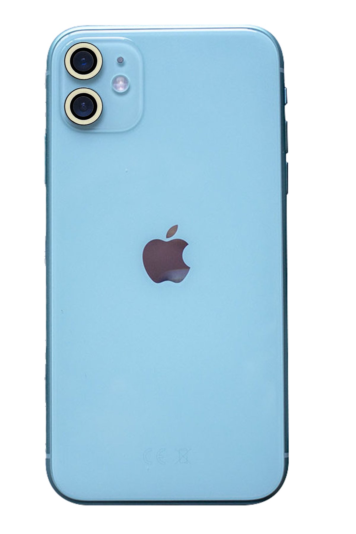  iPhone 12 Mini Neon Fosforlu Kamera Lens - Beyaz