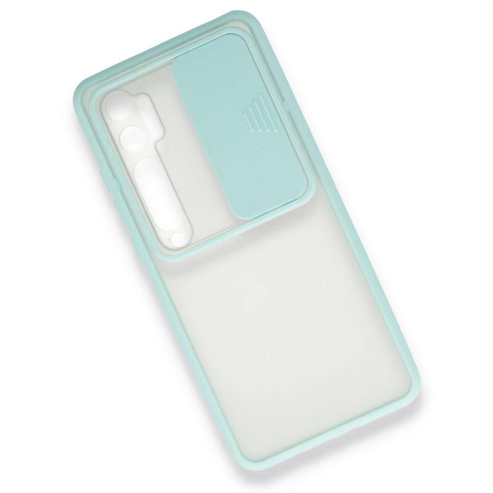 Xiaomi Mi Note 10 Lite Kılıf Palm Buzlu Kamera Sürgülü Silikon - Turkuaz Xiaomi Mi Note 10 Lite Kılıf Palm Buzlu Kamera Sürgülü Silikon - Turkuaz