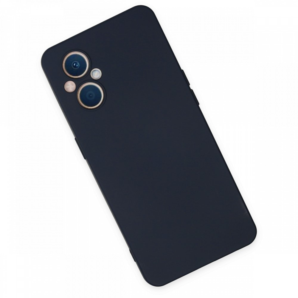 Oppo Reno 7 Lite Kılıf Nano içi Kadife Silikon - Lacivert Oppo Reno 7 Lite Kılıf Nano içi Kadife Silikon - Lacivert
