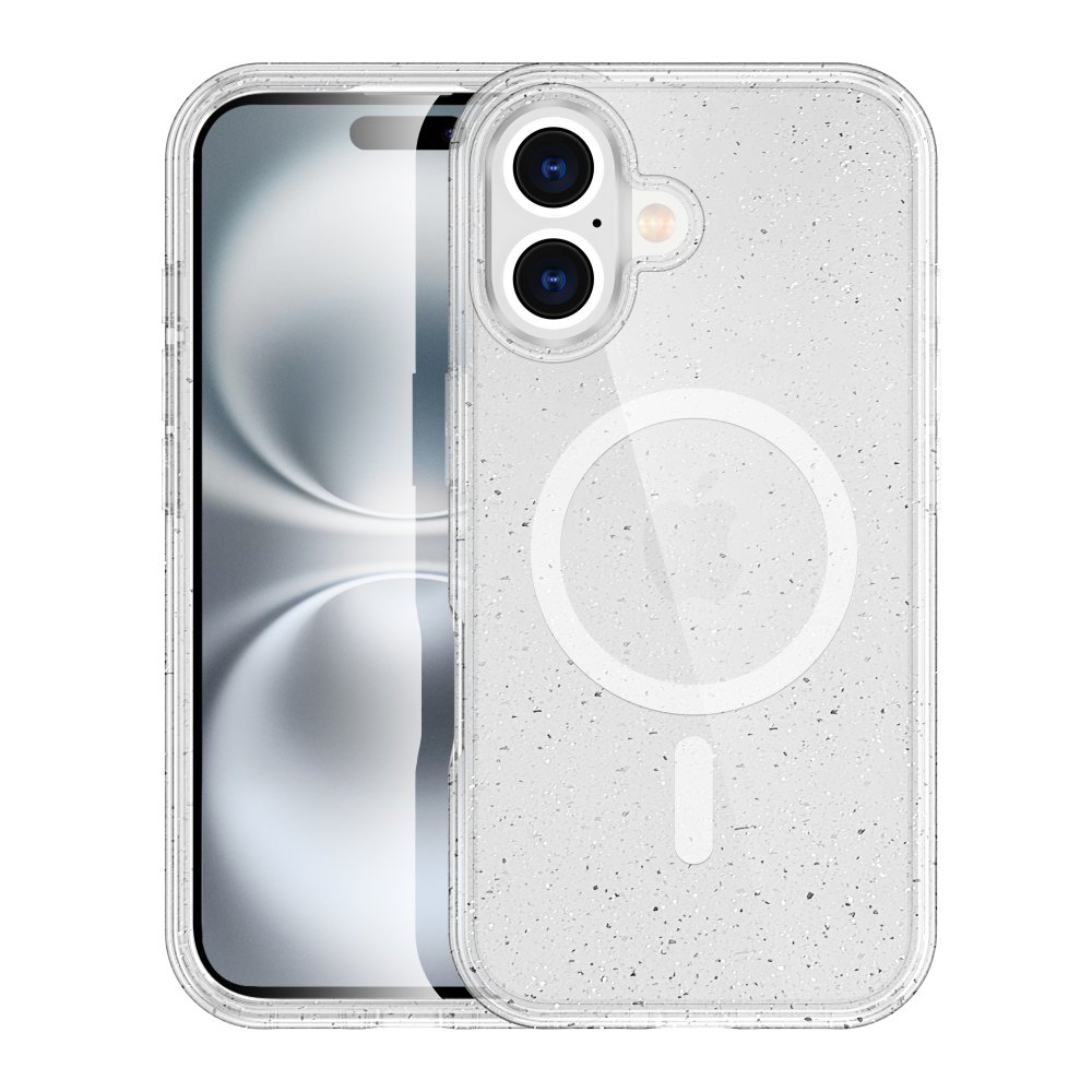 iPhone 16 Plus Kılıf Glow Magsafe Kapak - Şeffaf  iPhone 16 Plus Kılıf Glow Magsafe Kapak - Şeffaf