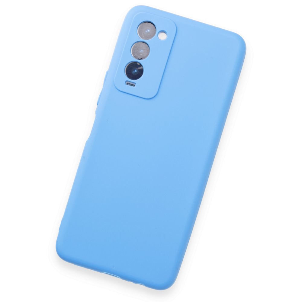 Tecno Camon 18 Kılıf First Silikon - Mavi Tecno Camon 18 Kılıf First Silikon - Mavi