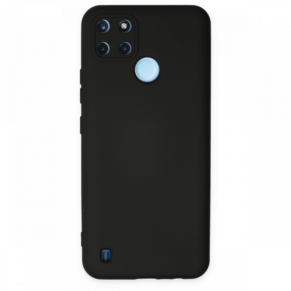  Realme C21Y Kılıf Nano içi Kadife Silikon - Siyah