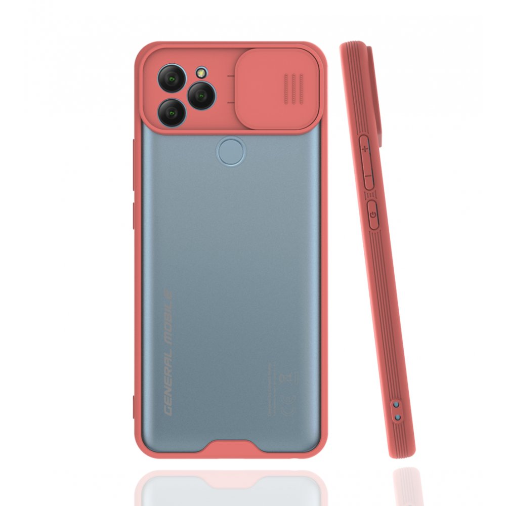  General Mobile GM 21 Kılıf Platin Kamera Koruma Silikon - Pembe
