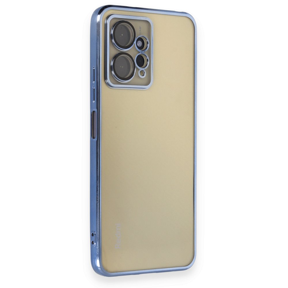 Redmi Note 12 4G Kılıf Razer Lensli Silikon - Açık Mavi