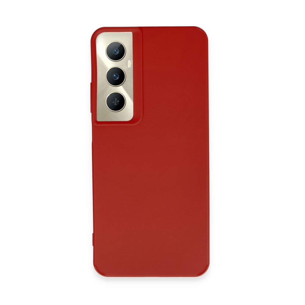  Realme C65 Kılıf Petro Silikon - Kırmızı