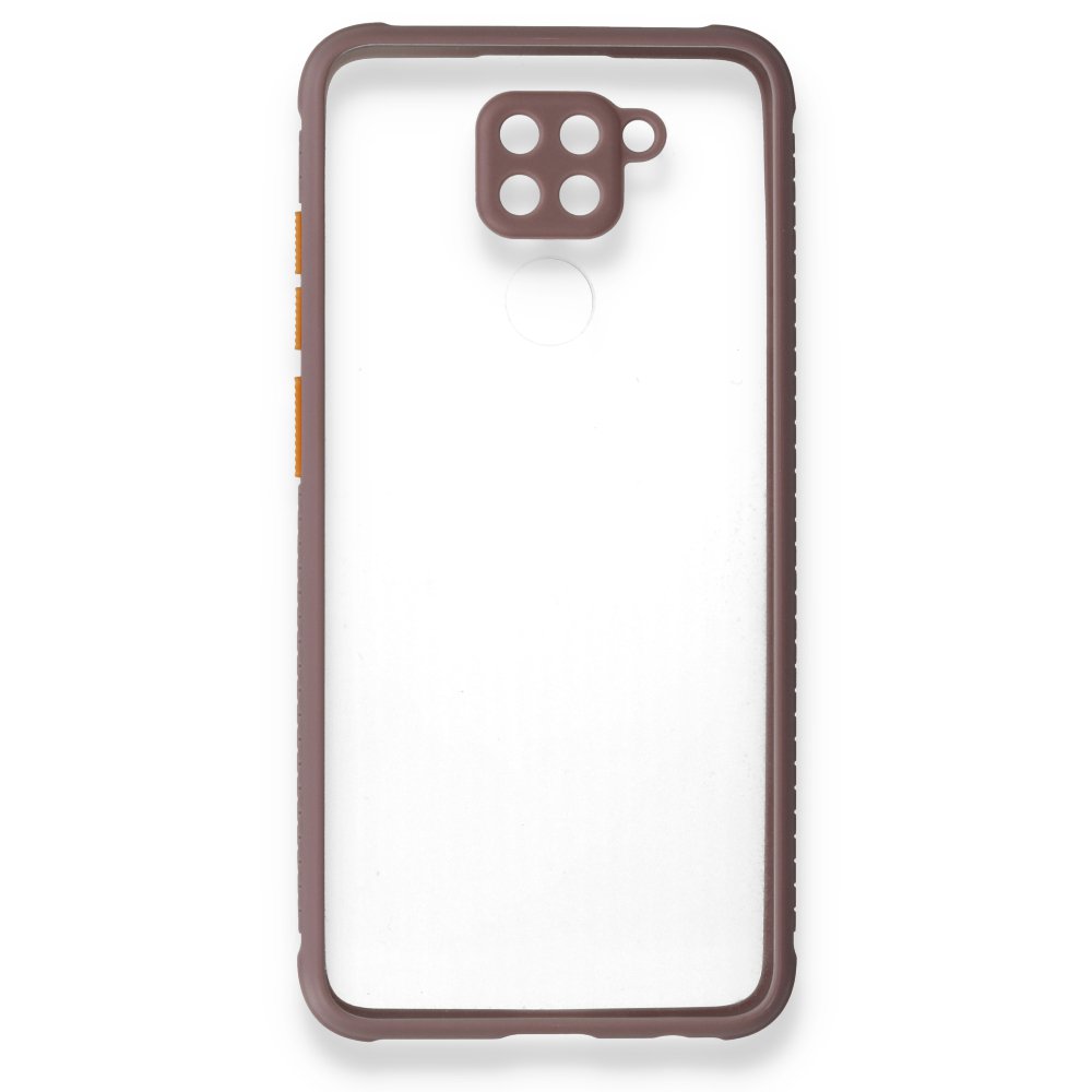 Redmi Note 9 Kılıf Miami Şeffaf Silikon - Açık Mor