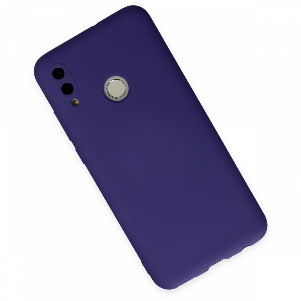 Huawei P Smart 2019 Kılıf Nano içi Kadife Silikon - Mor  Huawei P Smart 2019 Kılıf Nano içi Kadife Silikon - Mor