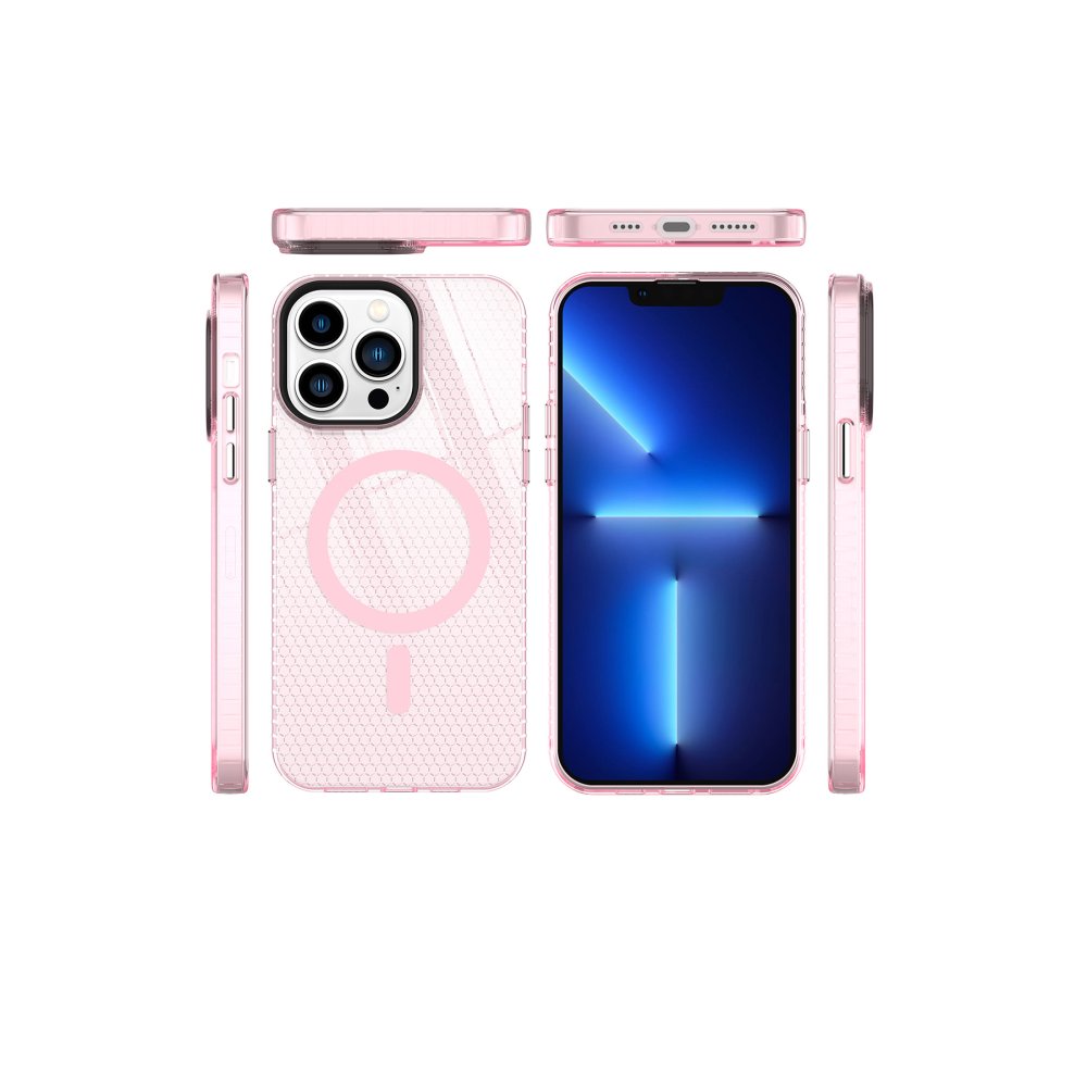  iPhone 14 Pro Kılıf Beta Magneticsafe Silikon - Pembe