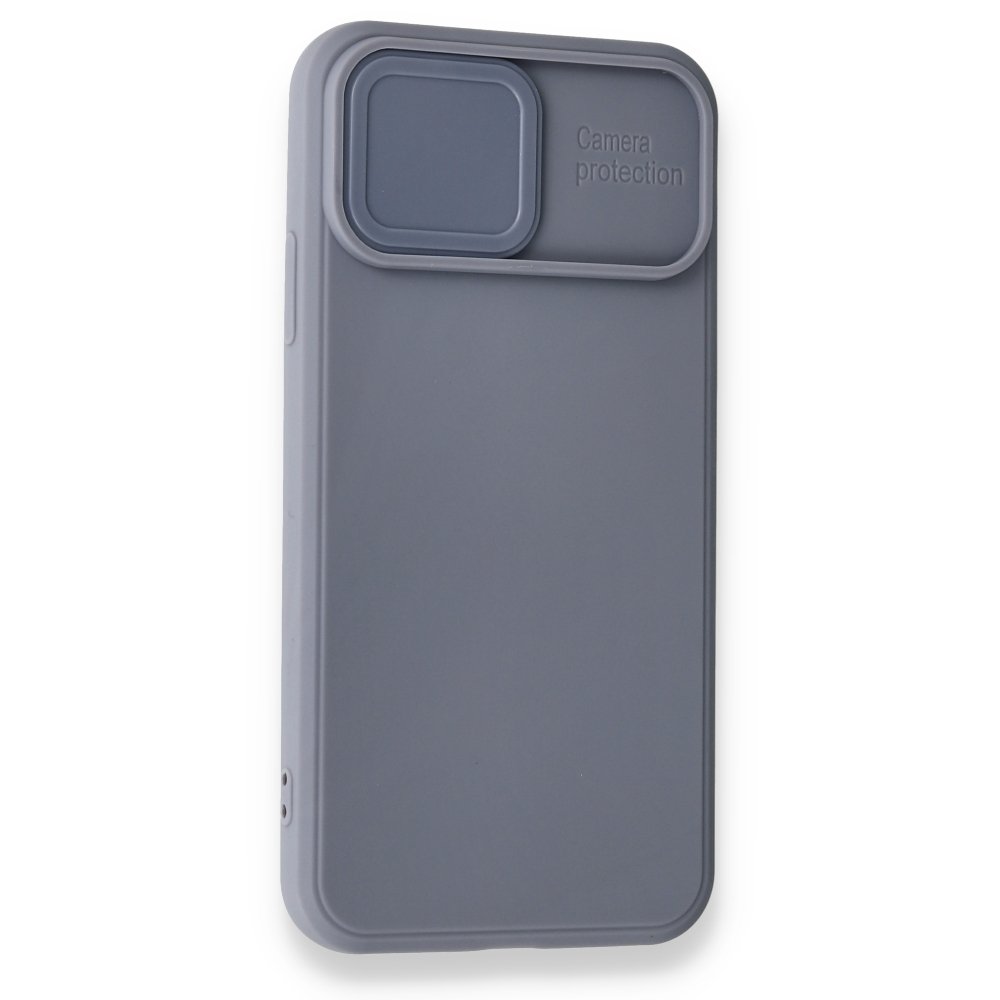 iPhone X Kılıf Color Lens Silikon - Gri  iPhone X Kılıf Color Lens Silikon - Gri