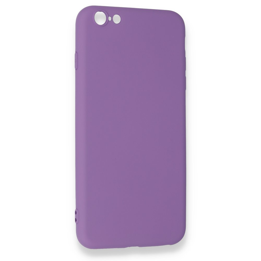 iPhone 6 Plus Kılıf Nano içi Kadife Silikon - Mor iPhone 6 Plus Kılıf Nano içi Kadife Silikon - Mor
