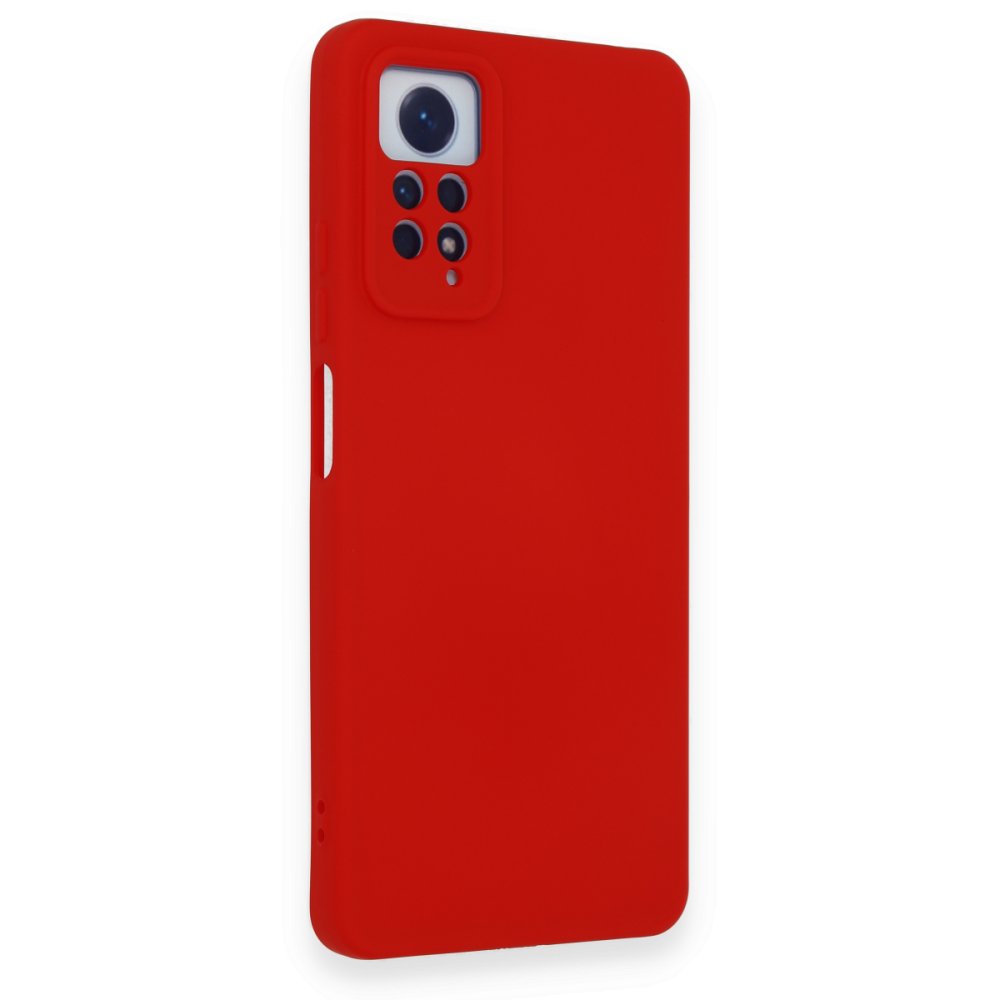 Redmi Note 12 Pro 4G Kılıf Nano içi Kadife Silikon - Kırmızı