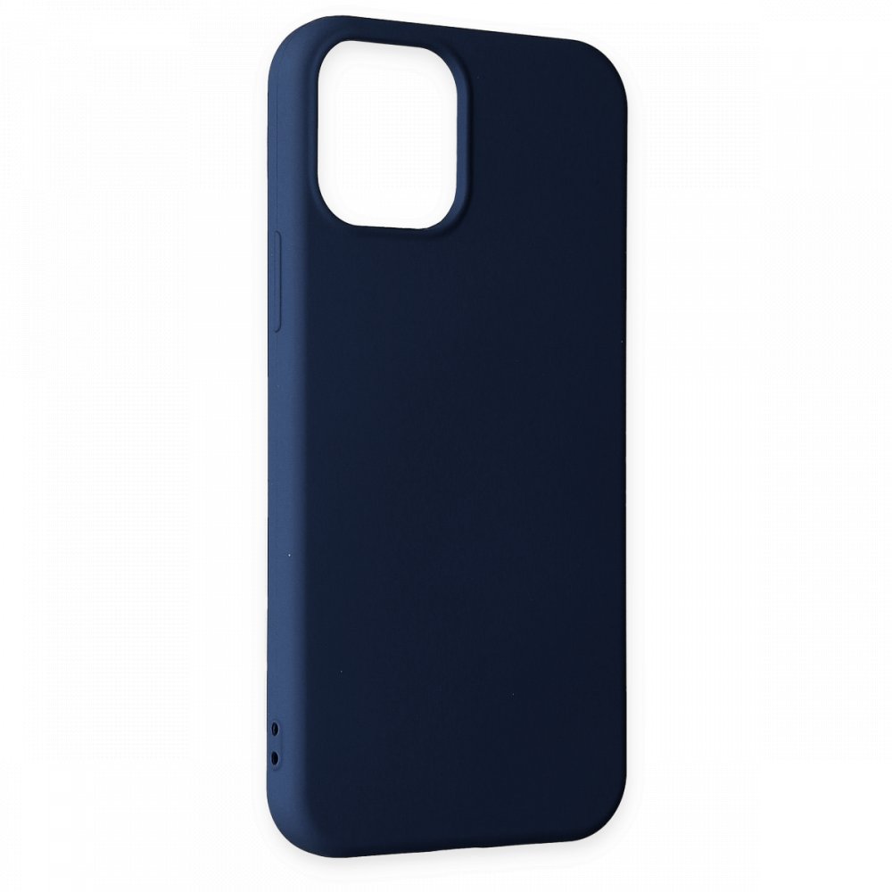  iPhone 11 Pro Max Kılıf Nano içi Kadife Silikon - Lacivert