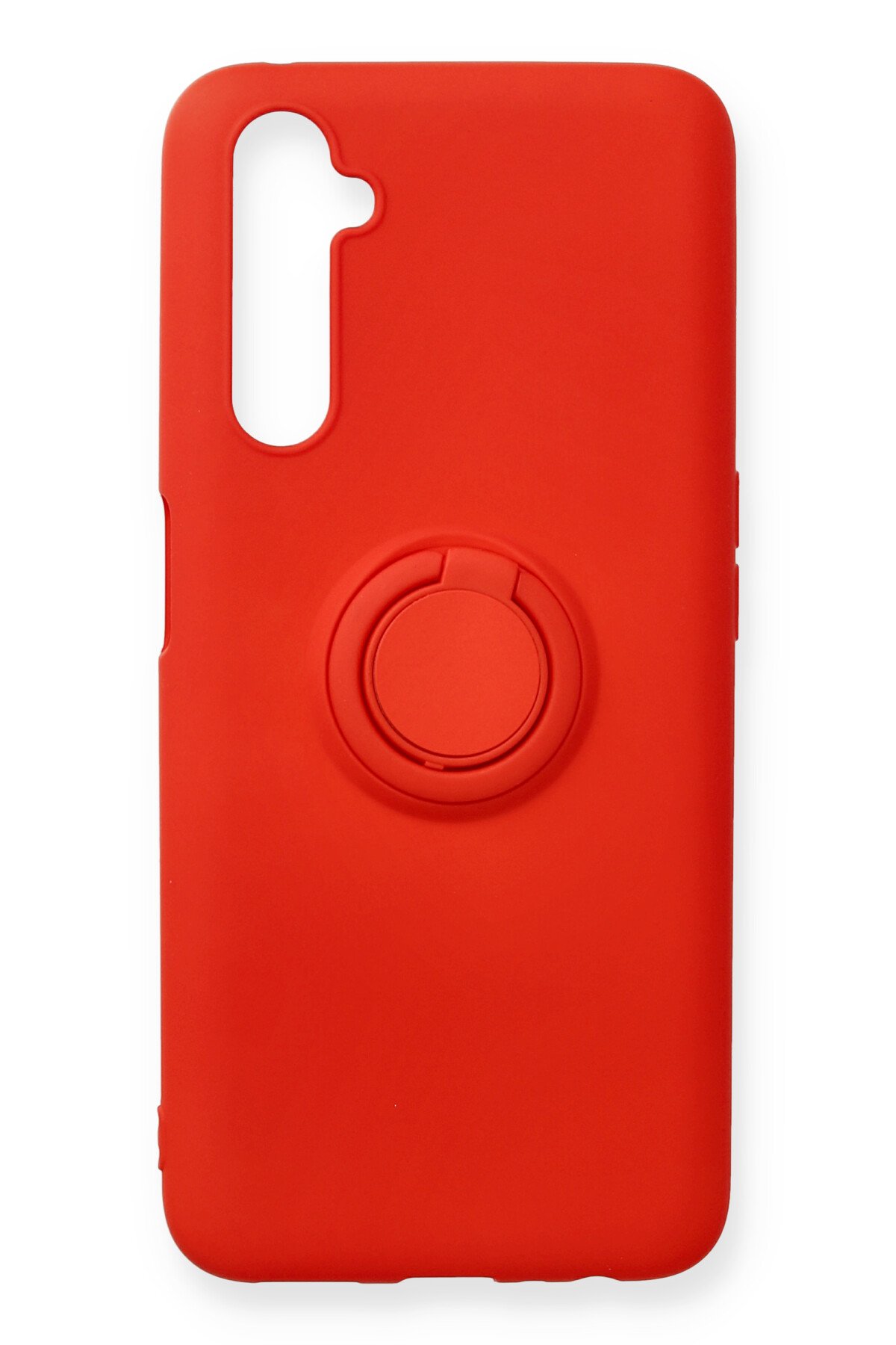 Realme 6 Pro Kılıf Viktor Yüzüklü Silikon - Kırmızı  Realme 6 Pro Kılıf Viktor Yüzüklü Silikon - Kırmızı